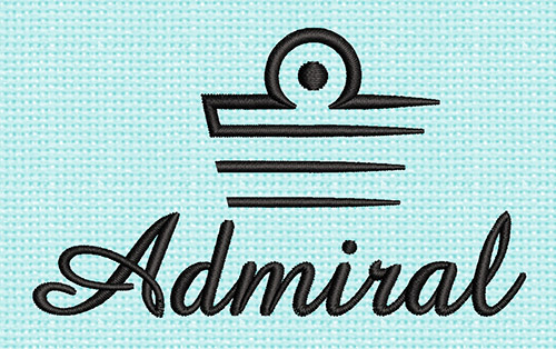 Best Admiral Embroidery logo.