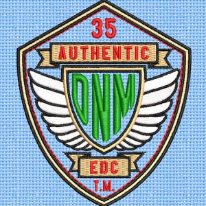 Best Authentic DNM Embroidery logo.