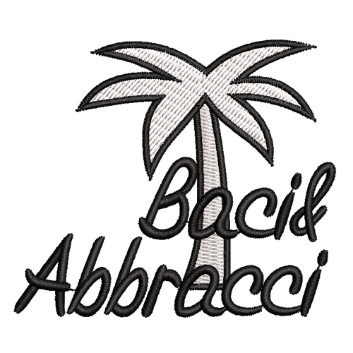 Best Baci & Abbracci Tree Embroidery logo.