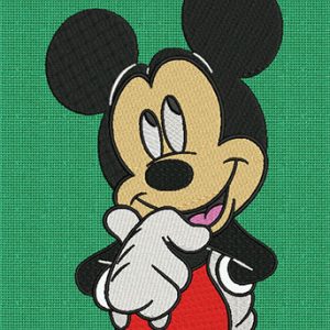 Mickey Mouse Embroidery logo Design.
