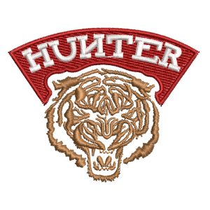 Best Hunter Tiger Embroidery logo.