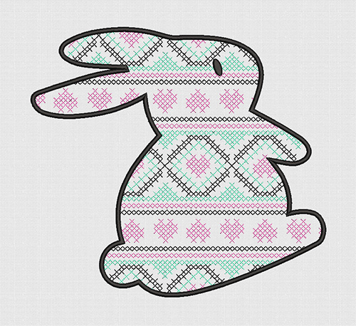 Best Bunny Rabbit Embroidery logo.