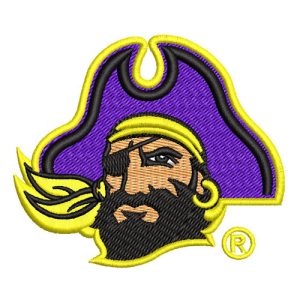 Best Carolina Pirates Embroidery logo.