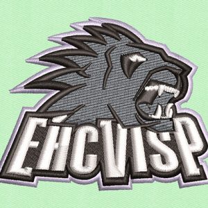 Best Ehcvisp Lion 3d puff Embroidery logo.