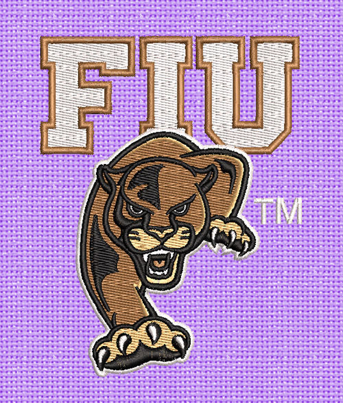 Best FIU Cougar Embroidery logo.