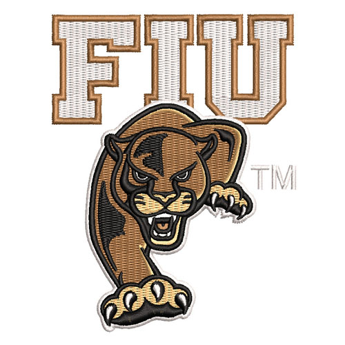 Best FIU Cougar Embroidery logo.