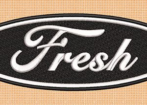 Best Fresh patch Embroidery logo.