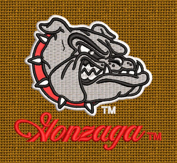 Best Gonzaga Builldog Embroidery logo.