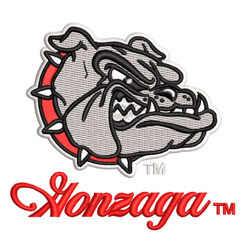 Best Gonzaga Builldog Embroidery logo.
