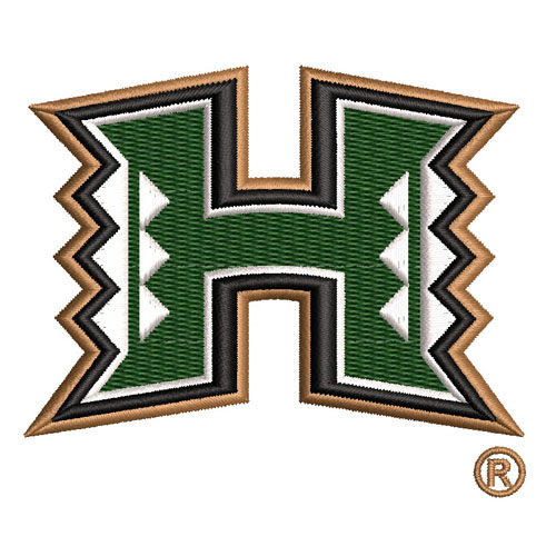 Best Hawaii Warriors Embroidery logo.