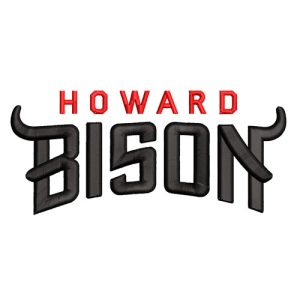Best Howard Bison 3d puff Embroidery logo.