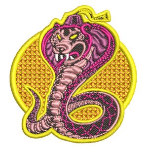 Best King cobra Embroidery logo.