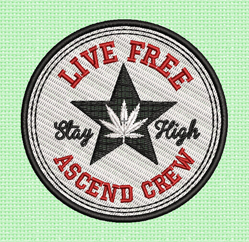 Best Live Free Embroidery logo.
