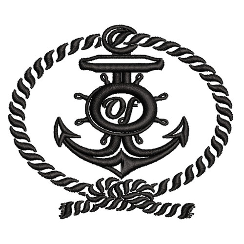 Best Marine Anchor Embroidery logo.