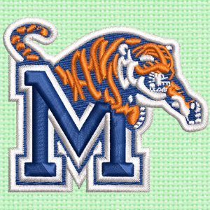 Best Memphis Tiger 3d puff Embroidery logo.