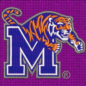Best Memphis Tigers Embroidery logo.