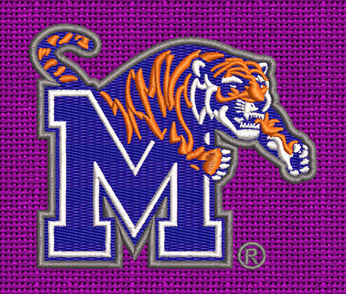 Best Memphis Tigers Embroidery logo.