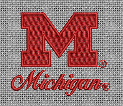 Michigan Embroidery logo vector emb embroidery university of michigan embroidery design hat embroidery
