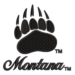 Best Montana Paw Embroidery logo.