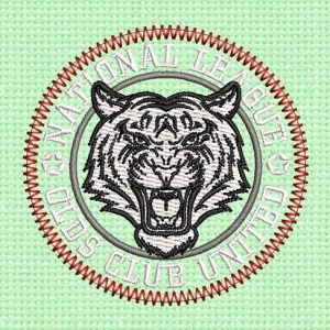 Best Old club Tiger Embroidery logo.