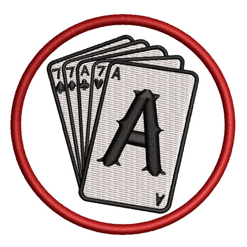 Best Playing Cards Embroidery logo.