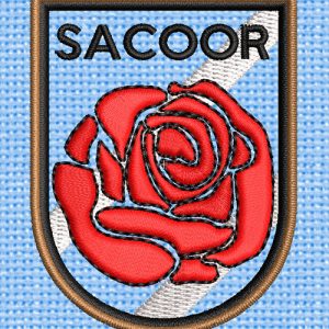 Best Rose patch Embroidery logo.