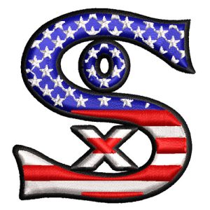 Best Sox Flag 3d puff Embroidery logo.