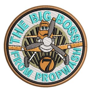 Best The Big Boss Embroidery logo Design.