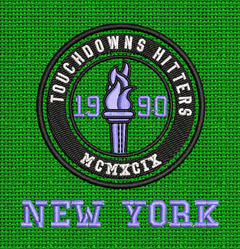Best Touch Downs Hitters Embroidery logo.