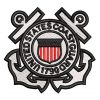 Best US coast guard Embroidery logo.