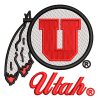Best Utah Utes Embroidery logo.