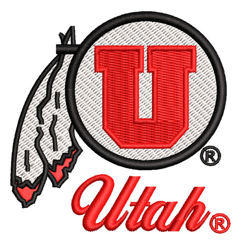 Best Utah Utes Embroidery logo.
