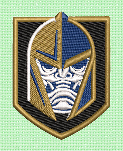 Best Golden Knight's Embroidery logo.