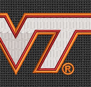 Best Virginia Teach Embroidery logo.