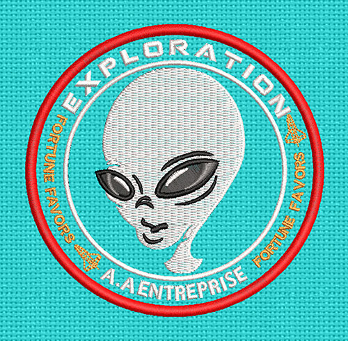 Best Alien Patch Embroidery logo.