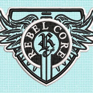 Best Rebel Core Embroidery logo,
