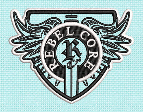 Best Rebel Core Embroidery logo,
