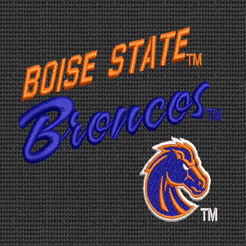 Best Bose State Broncos Embroidery logo.