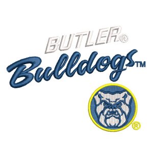 Best Butler Bulldogs Embroidery logo.