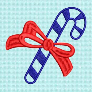 Best Christmas Candy Cane Embroidery logo.