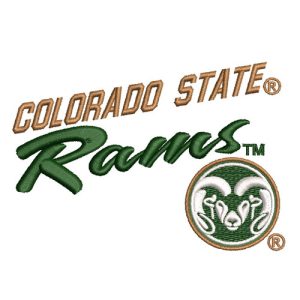 Best Colorado State Rams Embroidery logo.