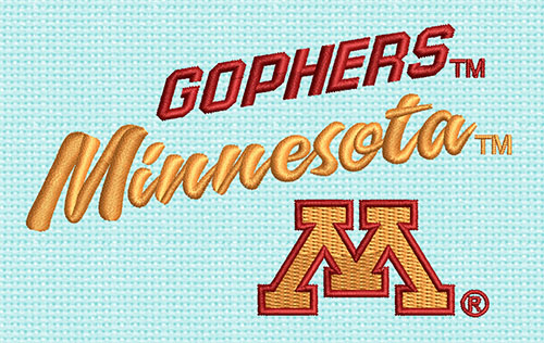 Best Gopherstm Minnesota Embroidery logo.