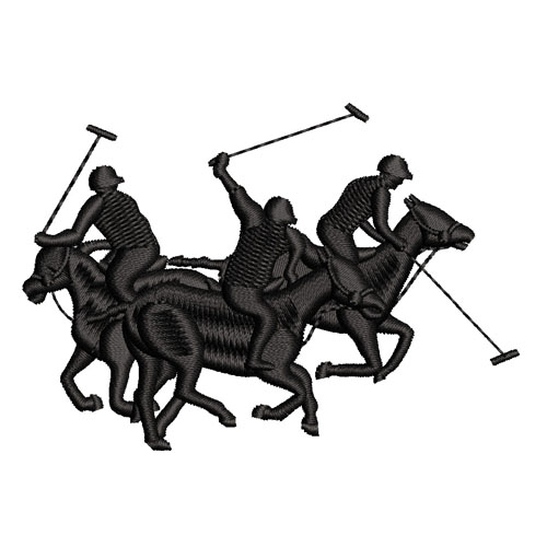 Best Horse Polo Players Embroidery logo.