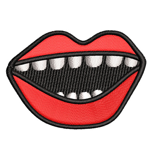 Best Lips Smile Embroidery logo.