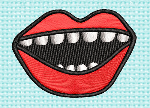 Best Lips Smile Embroidery logo.