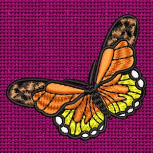 Best Monarch Butterfly Embroidery logo.