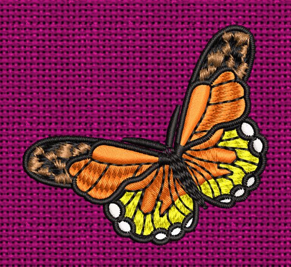 Best Monarch Butterfly Embroidery logo.