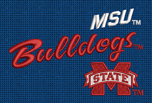 Best MSU Bulldogs State Embroidery logo.