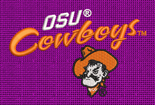 Best Oklahoma Stae Cowboyos Embroidery logo.