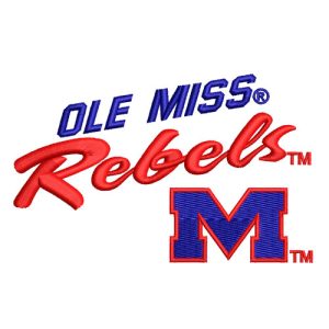 Best Ole Miss Rebels Embroidery logo.
